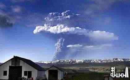بركان آيسلندا يتسبب فى إلغاء 252 رحلة جوية اليوم