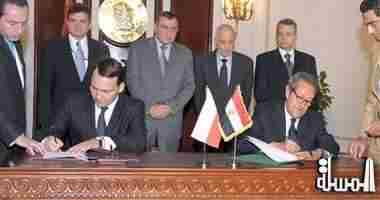 رئيس الوزراء  يوقع اتفاقية تعاون بين سياحة مصر وبولندا