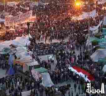 تحالف ثوار مصر : مستمرون فى الاعتصام حتى يتم تغيير رموز نظام مبارك