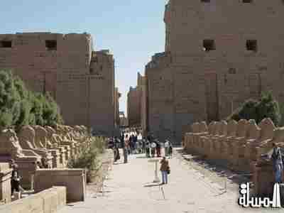 سياحة مصر تدعم الاثار بـ 3 مليون جنيه لتطوير طريق الكباش بالأقصر