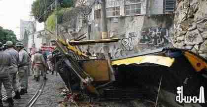 مصرع 5 أشخاص واصابة 54 اخرين في حادث خروج عربة ترولي سياحية عن الخط في ريو دي جانيرو