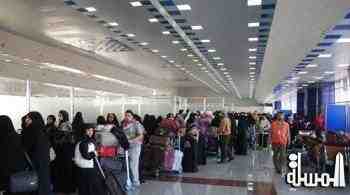 مطار النجف يستقبل اكثر من 100 الف زائر عربي وأجنبي للمشاركة فى اربعينية الامام الحسين