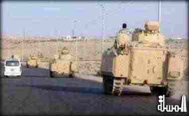 مقتل 30 إرهابيا بسيناء بمدرعات الجيش المصرى