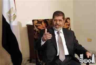 مرسى لن نسمح لاحد ان يتدخل فى شؤوننا فى مصر الجديدة بعد ثورة عظيمة