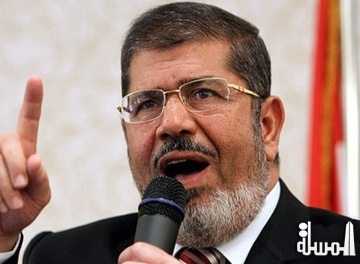 مرسى : الرسول الكريم خط احمر لا يجوز المساس به ..الاسلام يرفض العنف