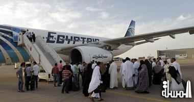 مصر للطيران تسير أول رحلة للحجاج المصريين الى السعودية اليوم