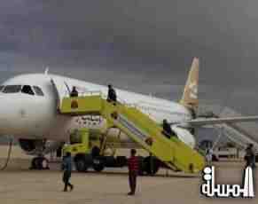 مطار مصراتة يستقبل أول طائرة للخطوط الليبية من طراز ايرباص 320