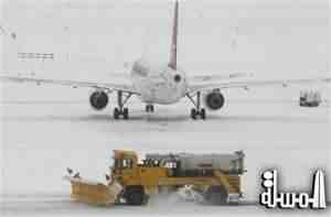 إلغاء 1000 رحلة طيران أمريكية بسبب العواصف الثلجية