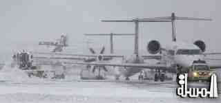 إلغاء الاف الرحلات الجوية الامريكية بسبب عاصفة ثلجية