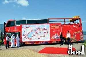 شروق تبدأ تسيير الحافلات السياحية للترويج للمواقع السياحية في إمارة الشارقة