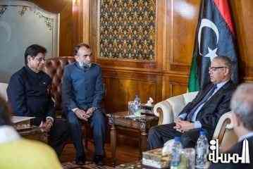 زيدان يبحث سبل التعاون بين ليبيا والهند
