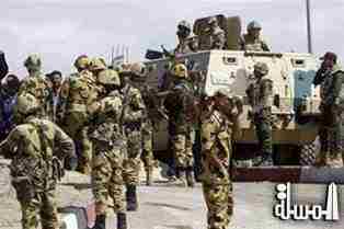 إنتشار للقوات المسلحة بشمال سيناء على إثر أزمة الجنود المختطفين
