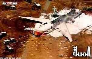 تحطم طائرة  بوينج 777لشركة آسيانا في مطار فرانسيسكو الدولي