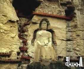 افتتاح تمثال بوذي عملاق قديم في الصين أمام الجماهير مرة أخرى