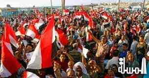 توافد المتظاهرين على ميادين جمهورية مصر لـ