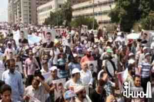 شلل مروري بمحيط رابعة العدوية بسبب مسيرات الإخوان