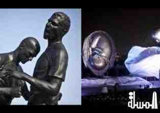 تماثيل عجيبة محرجة تملأ الدوحة وأحدها لولادة جنين