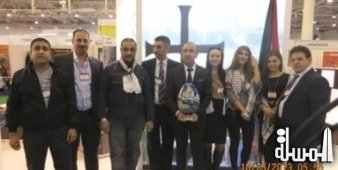 جناح فلسطين بمعرض اوكرانيا السياحى ينال جائزة التميز
