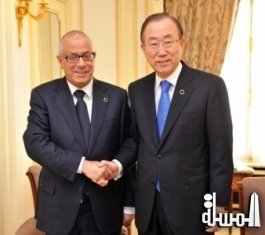 بان كى مون يوكد دعم الامم المتحدة للشعب الليبى  لتأسيس الدولة الجديدة