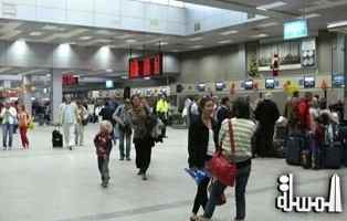 مطار الغردقة يستقبل 8 آلاف سائح أوروبي على متن 44 رحلة طيران اليوم