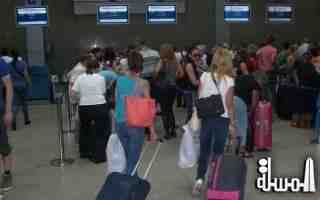 مطار الغردقة استقبل 56 رحلة طيران على متنها 10 آلاف سائح أوروبي