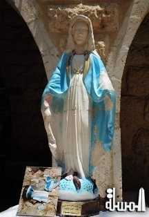 دير القديسين سركيس وباخوس بدمشق يحتضن من جديد تمثالا للسيدة العذراء بعد ترميمه