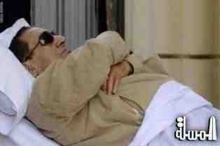 إصابة مبارك بكسر في قدمه بسبب سقوطه بمستشفى المعادي