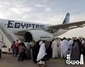 مصر للطيران نقلت 8997 حاجاً على متن 40 رحلة جوية