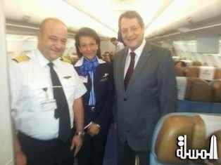 للمرة الثانية .. رئيس قبرص يختار مصر للطيران للسفر عليها خلال زياراته الرسمية لمصر