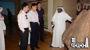 وفد صينى يطلع على حضارة المملكة بالمتحف الوطنى فى الرياض