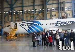 مصر للطيران تنظم جولة تعريفية داخل شركاتها لأطفال مستشفى 57357