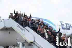 وصول رحلتين للعائدين من ليبيا صباح اليوم من مطار جربا التونسي على متن طائرات الشركة الوطنية