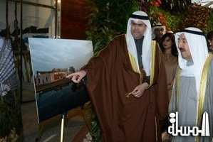 أمير الكويت يفتتح مشروع الحديقة النباتية في قصر بيان