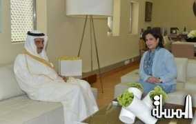 الشيخة ميّ تبحث مع السفير السعودي تعزيز الروابط الثقافية مع البحرين