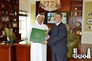 Khalaf Ahmad Al Habtoor Discusses Egypt Investments with the National Bank of Egypt