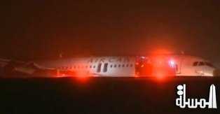 كندا : سلامة جميع ركاب طائرة كندية خرجت عن المدرج عند هبوطها بمطار هاليفاكس