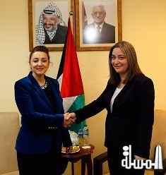 وزيرة السياحة الفلسطينية تلتقي رئيسة اتحاد رجال الاعمال والصناعيين الاتراك