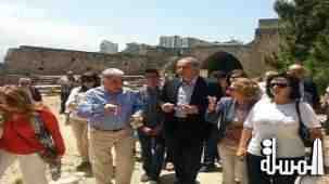 وزير سياحة لبنان يزور المعالم الاثرية في طرابلس