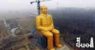 السلطات الصينية تدمر تمثالا ذهبيا لزعيم شيوعي يقدر بنصف مليون دولار