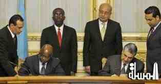 مصر والكونغو الديمقراطية توقعان عددا من بروتوكولات التعاون