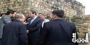 وزير الثقافة السورى يؤكد على ضرورة إعادة تأهيل قلعة الحصن