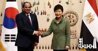 الرئيس المصرى ونظيرته الكورية يشهدان توقيع 9 اتفاقيات ومذكرات تفاهم