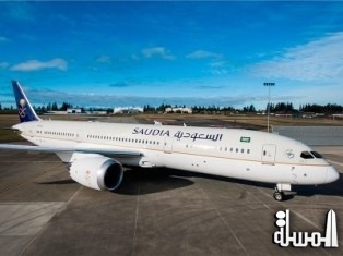 الخطوط السعودية تستلم طائرة جديدة من بوينج 9-787 دريملاينر