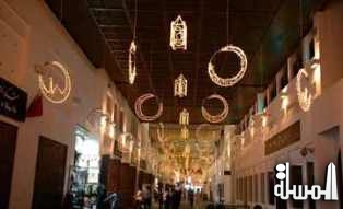 سياحة البحرين تعزيز مكانة سوق المنامة التقليدي بتزين باب البحرين احتفاءً بشهر رمضان