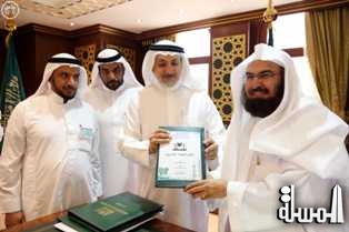 الشيخ السديس يطلع على مستجدات إدارة التخطيط والتطوير بالمسجد النبوي