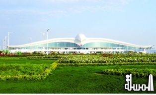 عشق آباد تفتتح مطار جديد على شكل طائر