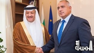 الامير سلطان يبحث مع رئيس وزراء بلغاريا التعاون المشترك مع المملكة