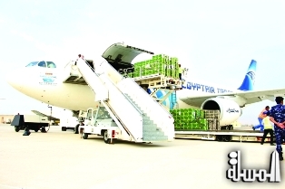 مطار رأس الخيمة يتسقبل 60 مليون نحلة من القاهرة على متن خطوط مصر للطيران