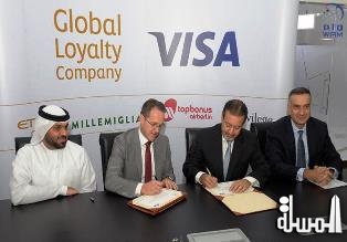 فيزا توقع اتفاقية شراكة مع شركة الولاء العالمي لمجموعة الاتحاد للطيران