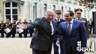 السيسي يلتقى برئيس الشيوخ الفرنسي فى القاهرة